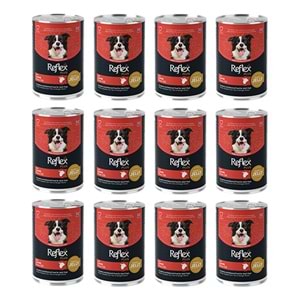 Reflex Plus Kuzu Etli Köpek Konserve Maması 400 Gr x 12 Adet
